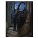 Tablou canvas pisica neagra O Intalnire Magica 19x25cm - Lisa Parker